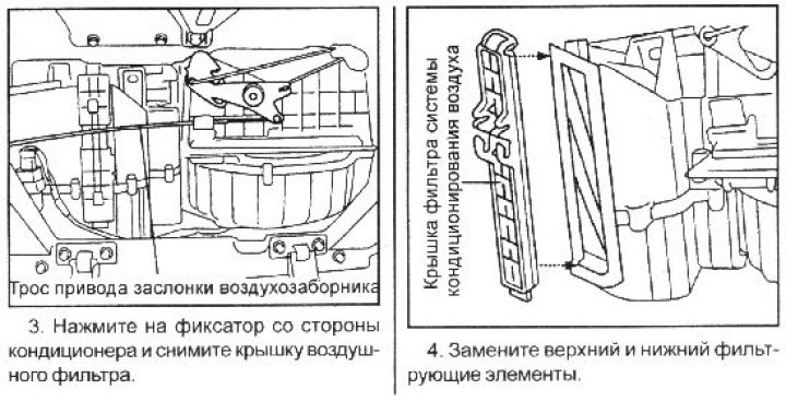 2. Отсоедините трос привода заслонки…