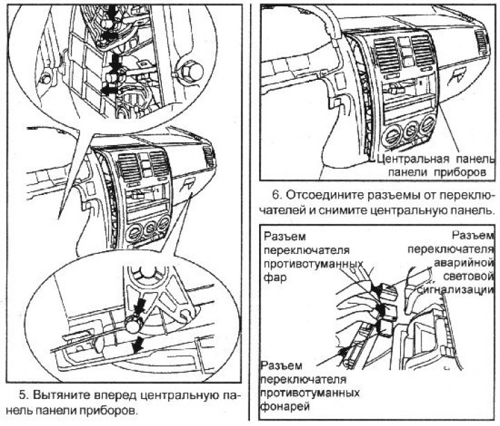Как снять центральную панель гетц Ацяпляльнік - зняцце і ўстаноўка (Hyundai Getz 2002-2011: Кузаў: Кандыцыянер і а