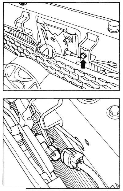2. Выверните болт и снимите звуковой…