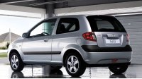 Hyundai Getz 2003, 3-dverový, zadný pohľad