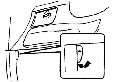 Fig. 1.19. Hood lock drive handle