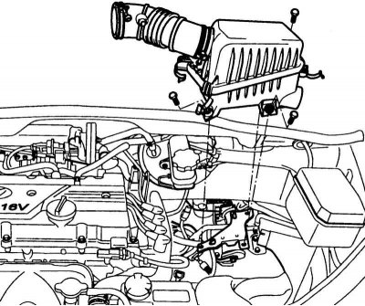 Fig. 2.204. Removing the air filter