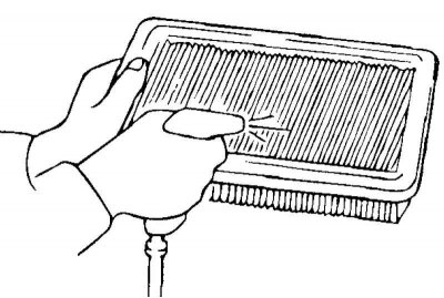 Fig. 2.205. Cleaning the air filter…