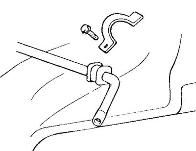 Рис. 4.41. Установка кронштейна крепления стабилизатора