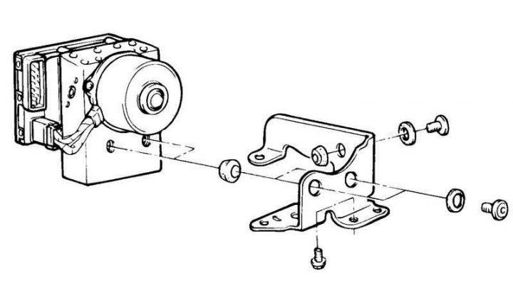 Снятие и установка электронного блока управления ABS (Хендай Матрикс ...