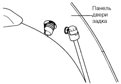 Мал. 8.13. Рычаг дзверы задка