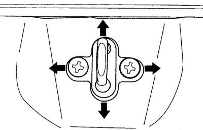Рис. 8.14. Регулировка скобы замка