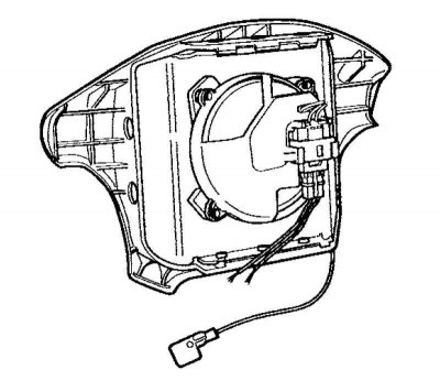 Fig. 8.50. Removing the airbag module