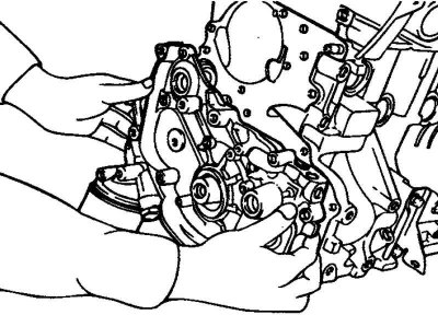 Рис. 2.90. Снятие передней крышки