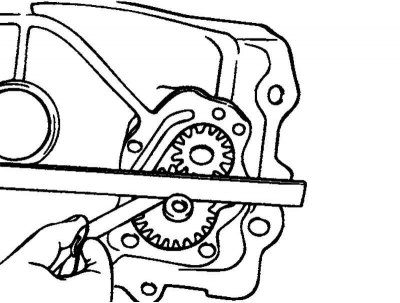 Рис. 2.96. Измерение торцевого зазора