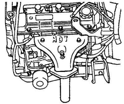 Рис. 2.174. Снятие теплозащитного кожуха