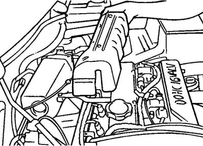 Рис. 2.179. Снятие крышки форсунок