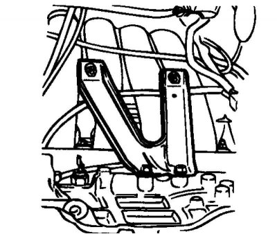 Рис. 2.181. Крепление стойки впускного коллектора