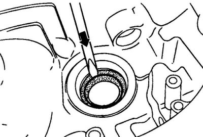 Fig. 3.21. Removing the input shaft seal