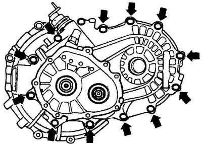 Fig. 3.29. Gearbox mounting bolts