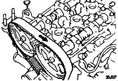 Примечание. Если зубчатый ремень уже…