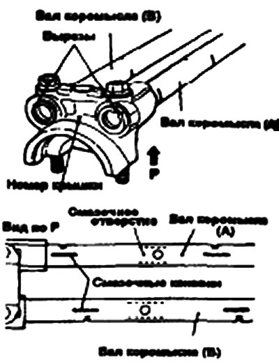 Установите крышку подшипника № 1 так,…