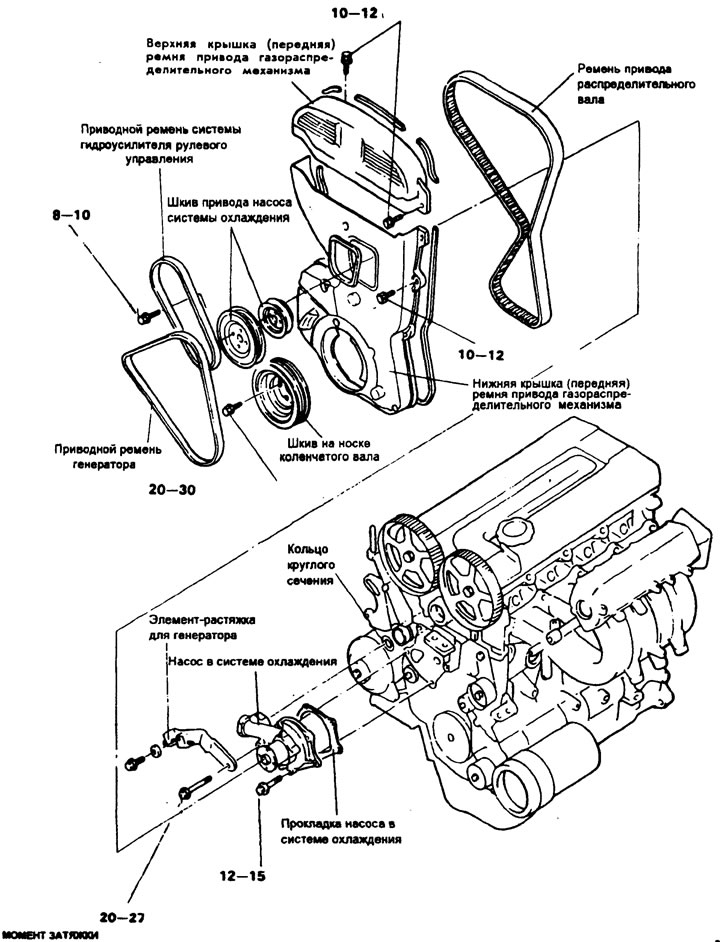 Cooling system pump [engine with two…