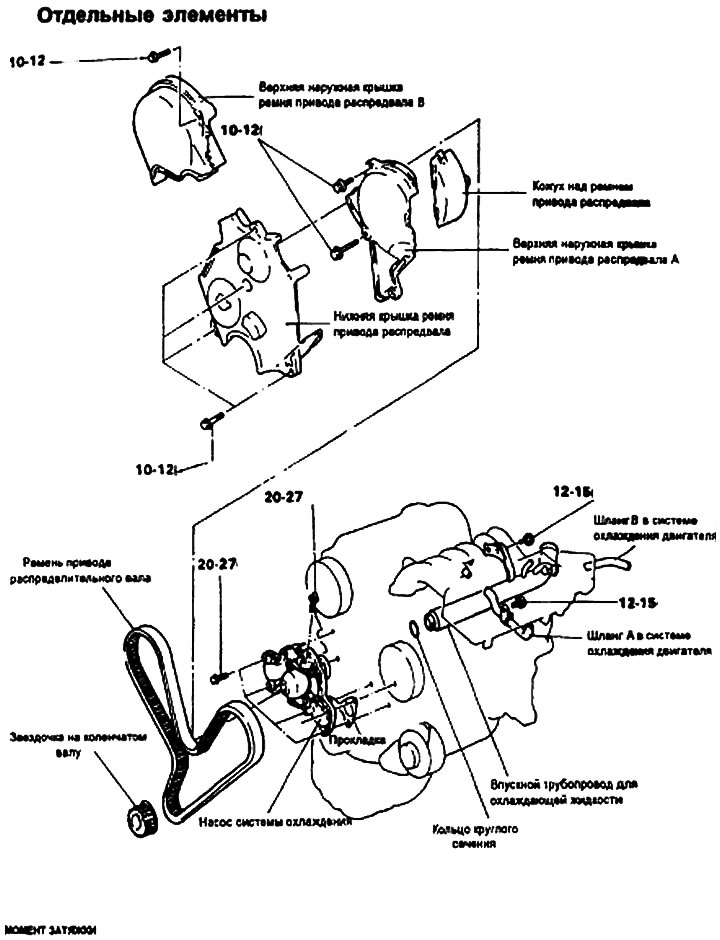 Coolant pump [for V6 engine]