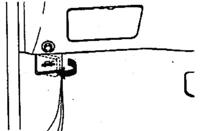 a) Pull the hood lock release lever…