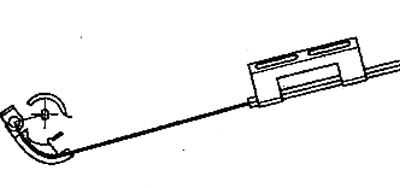5. Отсоедините трос педали акселератора и трос привода круиз-контроля.