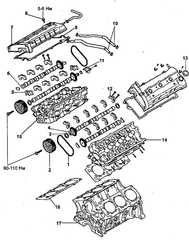 Замена прокладки головки цилиндров.