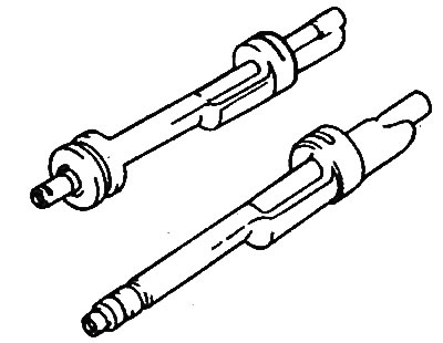 in the rear bearing: 0.042-0.083 mm