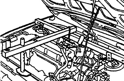 Secure the engine to the crossmember…