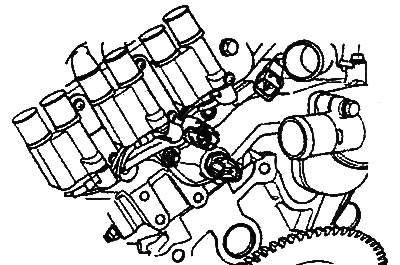 12. Disconnect the coolant temperature…