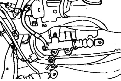 9. Disconnect the clutch hydraulic…