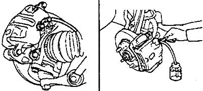 2. Connect the hose to the bleed nipple…