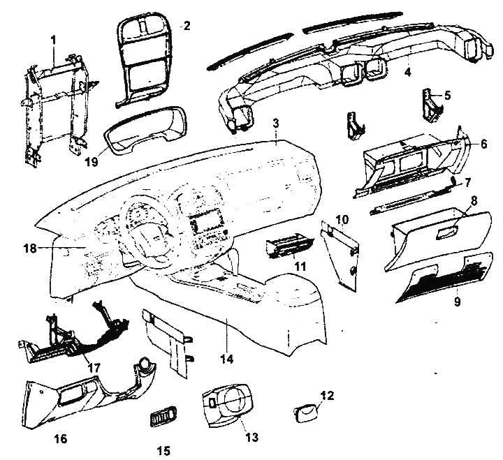 Как правильно разобрать панель Tablica przyrządów - demontaż i montaż (Hyundai Sonata 4 2001-2012, benzyna: Kar