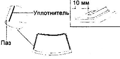 6. Приклейте резиновую накладку на…