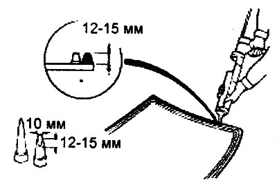 Note: Apply adhesive within 5 minutes after applying primer.