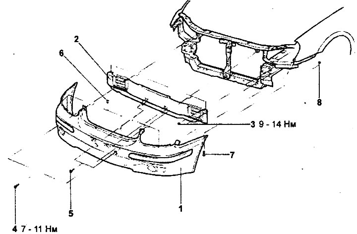 Front bumper.