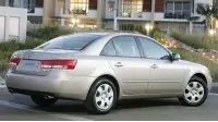 Hyundai Sonata V, изглед отзад