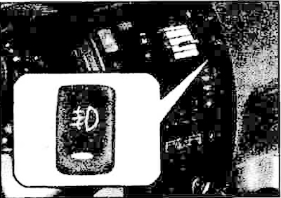 Fog lamp switch (optional equipment)