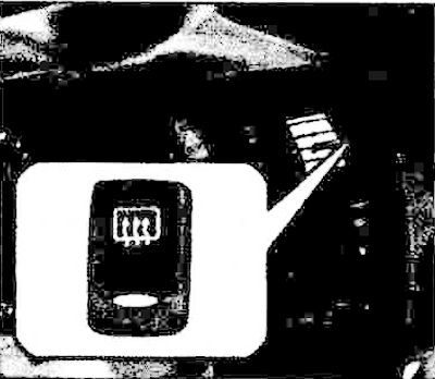 Rear window heating switch (optional)