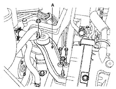 16. Install the engine support bracket…