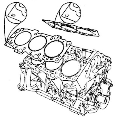 1. Install the gaskets on the cylinder…