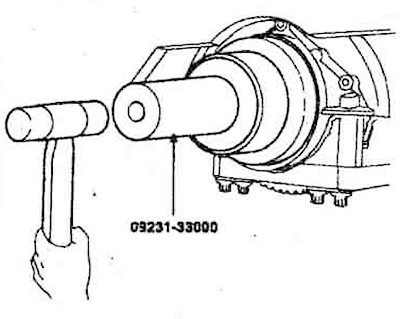 15. Apply sealant to the oil seal…