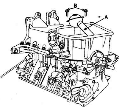 Install the upper part of the crankcase…