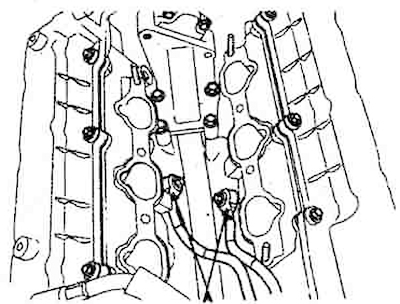 23. Install the knock sensors (A).…