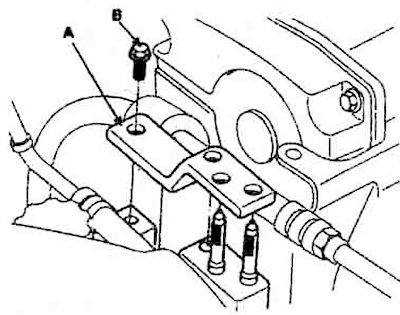 20. Install the bracket (A) and tighten…