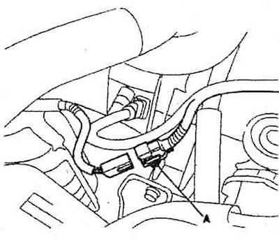 12) A - solenoid valve connector.