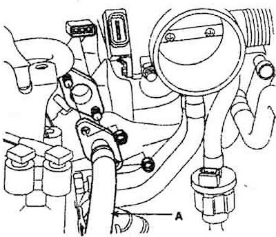 10. Disconnect the solenoid valve hose…