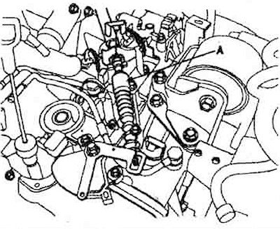 16. Remove the transmission mode shift…