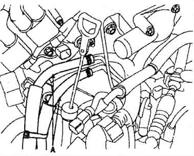 17. Disconnect the oil cooler hoses…
