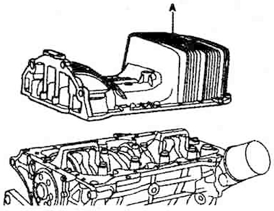 10. Remove the crankcase (A).
