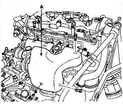 4. Снять термоизолятор (А).